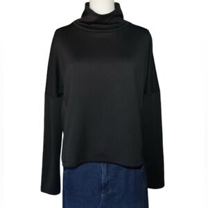 VGUC Women’s The North Face Black Funnel Turtle Neck Pullover Back Pocket S